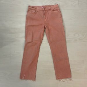 Mother jeans -perfect blush pink color for the summer